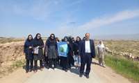 پیاده روی و غبارروبی مزار شهداروستای سیاهدشت